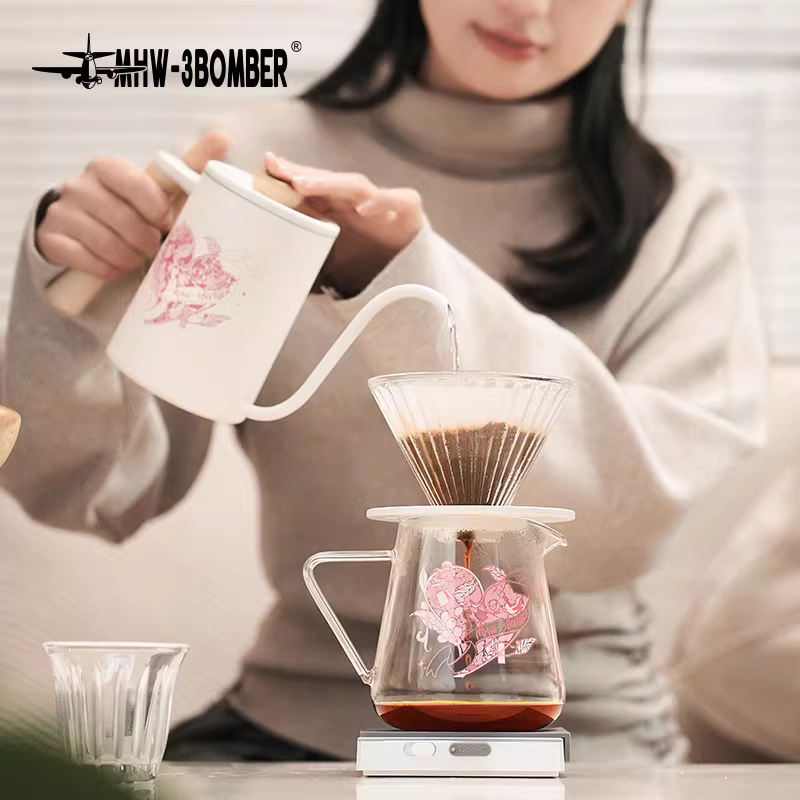 [Lựa chọn quà tặng] Bộ quà tặng bình pha cà phê thủ công Bomber MHW với bộ lọc và bộ bình chia sẻ