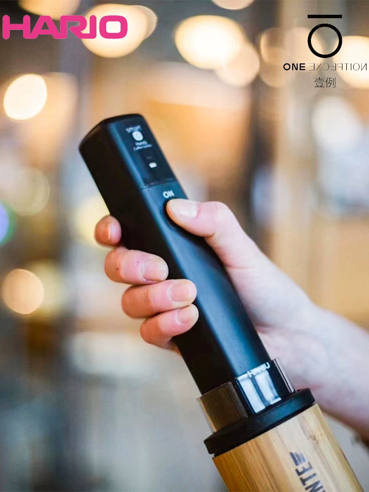 Máy xay cà phê HARIO hỗ trợ C40 máy xay hạt cà phê bằng tay quay sang điện cầm tay nhỏ màu đen mô-đun điện