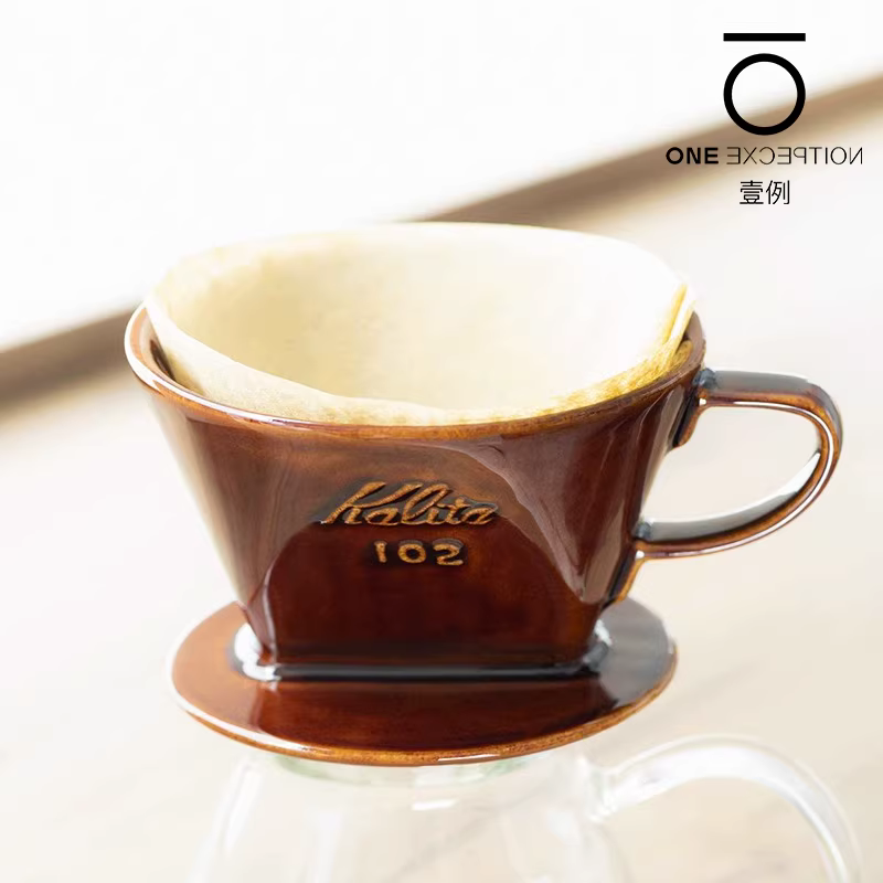 Cốc lọc hình quạt KALITA của Nhật Bản, cốc lọc cà phê gốm sứ hình thang, cốc lọc nhỏ giọt ba lỗ, bộ lọc nhỏ giọt Kalita