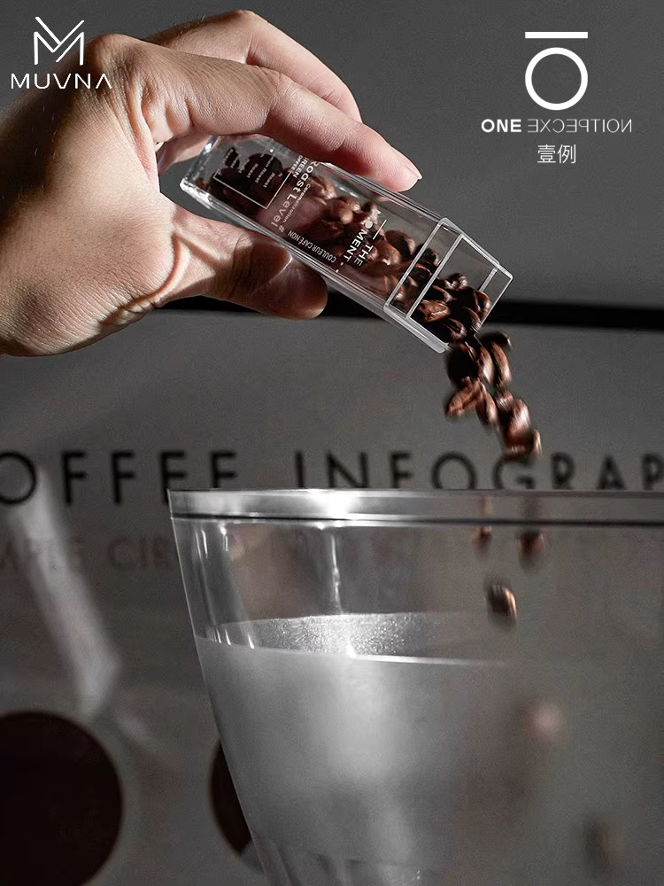 Hộp đựng cà phê bột MUVNA, ống trưng bày kín khí, ống nghiệm phân phối, giá trưng bày ống nghiệm, chai đựng hương thơm KONA