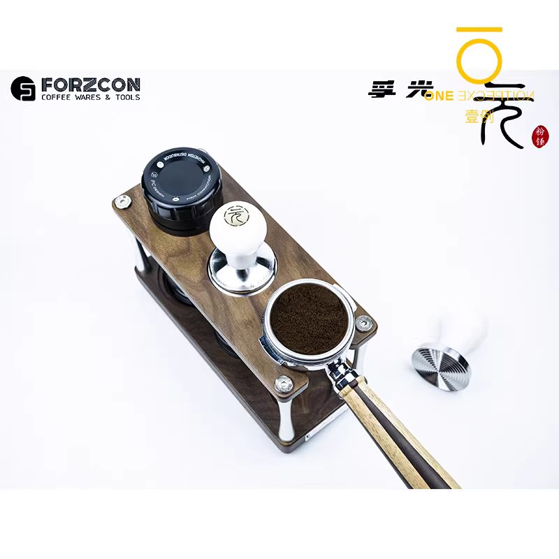 Dụng cụ nén cà phê Fuguangyuan series tamper kiểu Ý 9B Platinum Bianca V3, đế thay thế 58/54mm dành cho cà phê cứng đầu