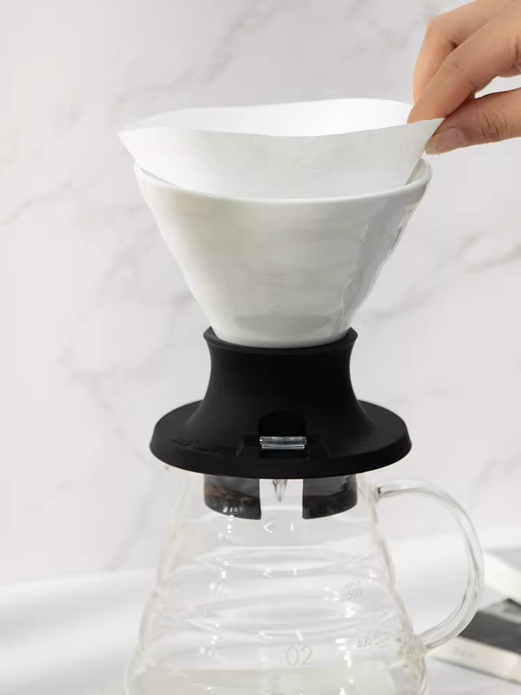 Cốc lọc cà phê kiểu ngâm HARIO thông minh Nhật Bản, kiểu V60, chất liệu Arita, có van điều chỉnh, dùng được cho pha trà