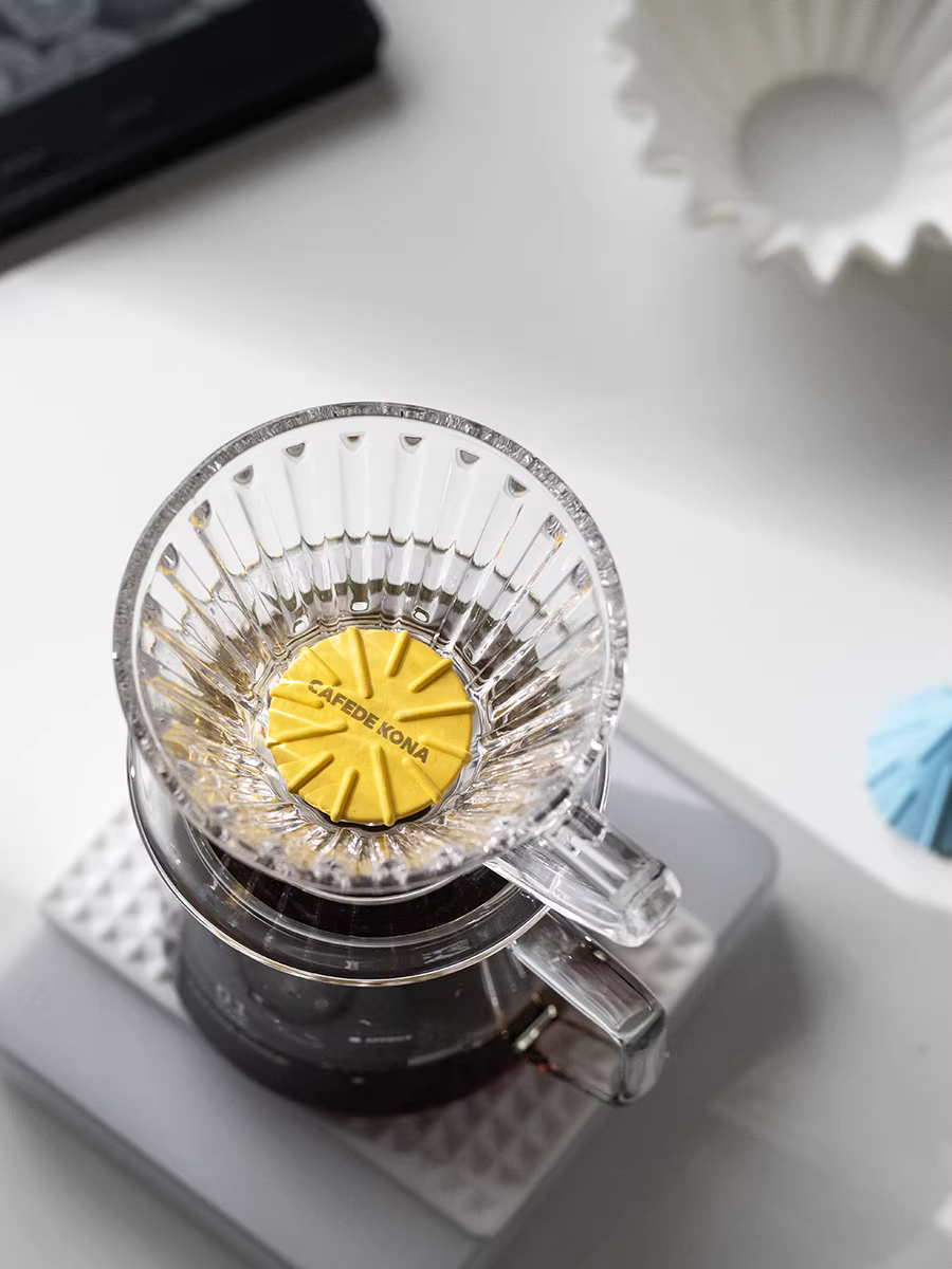 Cốc lọc CAFEDE KONA Balance Cone V60 tối ưu hóa quá trình chiết xuất thủ công, cốc lọc hình nón chuyển đổi thành cốc lọc bánh ngọt