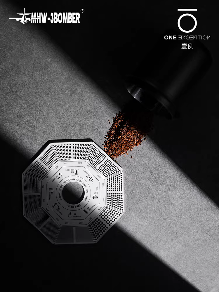 Thước đo độ mịn bột cà phê thủ công, dụng cụ hỗ trợ xay, thẻ so sánh độ dày bột cà phê thủ công, thước đo độ mịn bột cà phê MHW