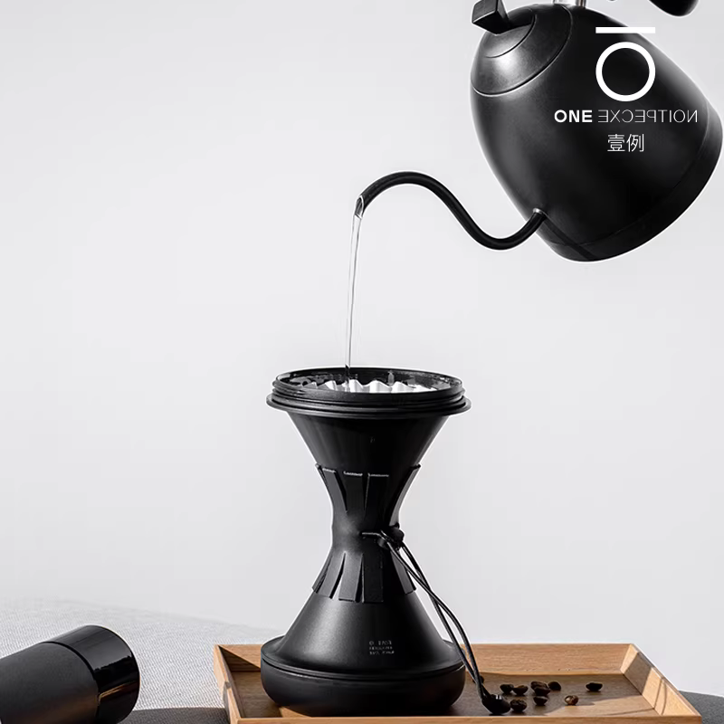 Bình pha cà phê kiểu V60 hai đầu studioxoxo, tích hợp bộ lọc, kiểu lọc nhỏ giọt hình đồng hồ cát