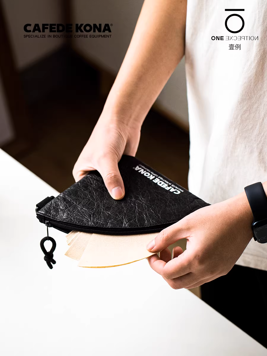 CAFEDE KONA túi giấy lọc quán cà phê V60 hình quạt phổ thông túi giấy lọc lưu trữ chống ẩm chống bụi hộp máy bay ném bom