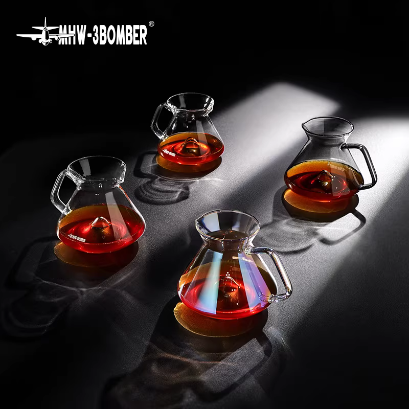 Bình pha cà phê Bomber MHW Hill Coffee Sharing Pot, cà phê pha thủ công, cà phê V60, cà phê nhỏ giọt kiểu Mỹ, bộ lọc cà phê, bình pha cà phê kiểu Fair Cup