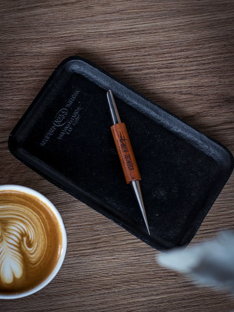 Kim khắc cà phê Bomber MHW, kim khắc gỗ nguyên khối, que khắc quầy bar, nghệ sĩ nghệ thuật latte Huijia