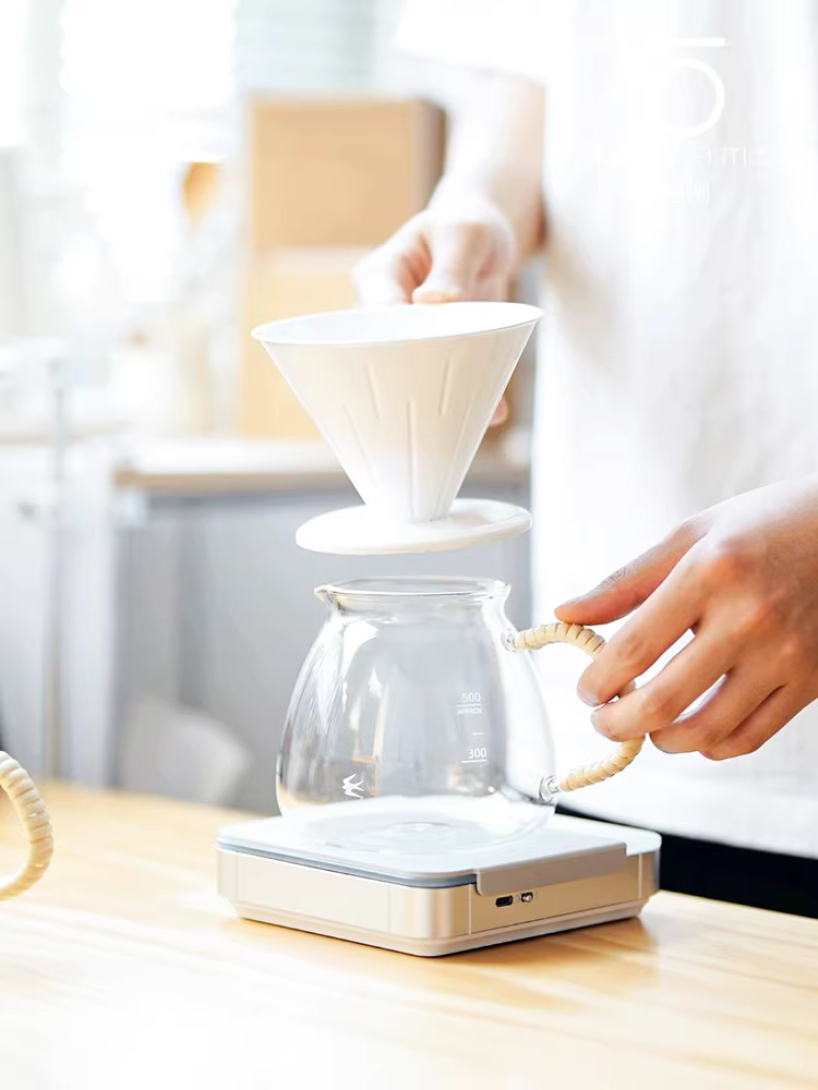 Ấm pha cà phê thủ công GSP Yan Yin của Nhật Bản, ấm chia sẻ bằng mây đan, cốc bụng lớn, ấm treo tai, ấm v60, Kalita.