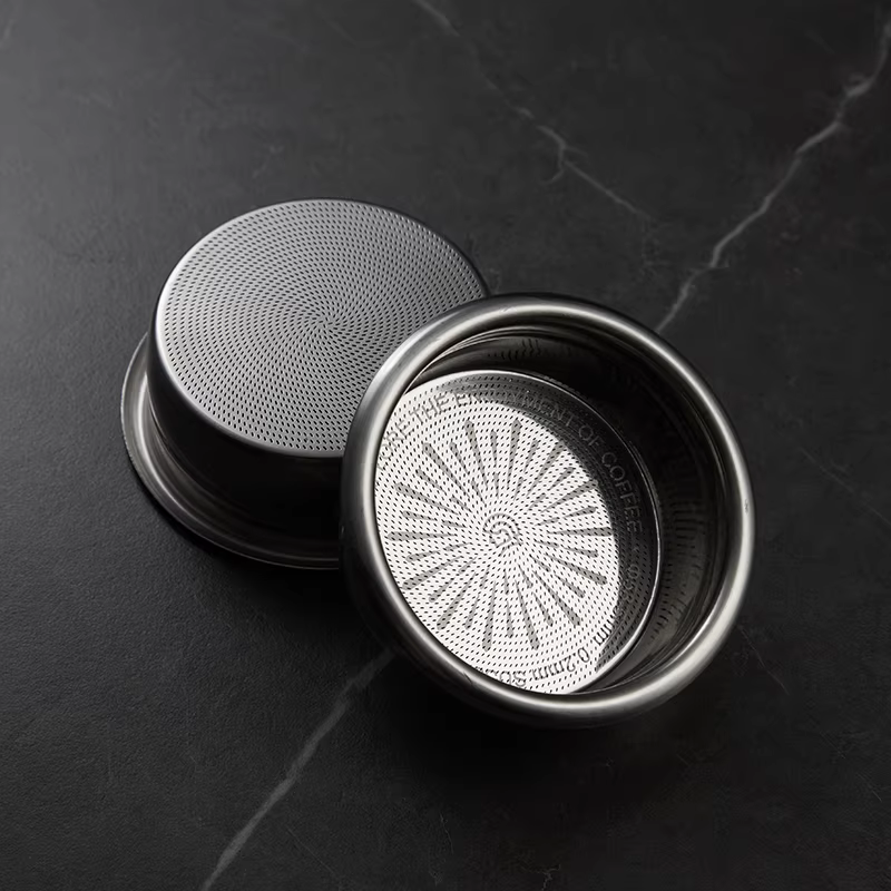 Bát đựng bột cà phê Hero Precision, tay cầm máy pha cà phê Ý, bát đựng bột cà phê 58mm, bộ lọc đôi, phụ kiện VST, Hot Mom