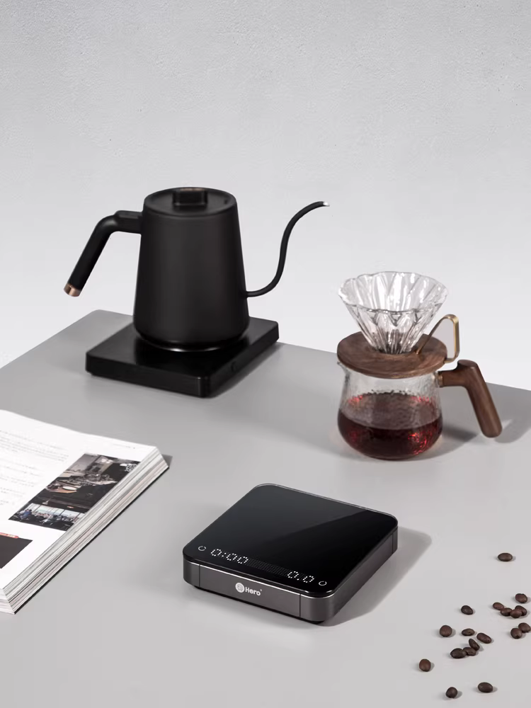 Cân điện tử thông minh Hero Cân hạt cà phê pha cà phê thủ công Cân rang cà phê Cân nhà bếp gia đình Có thể sạc lại Hẹn giờ Arc