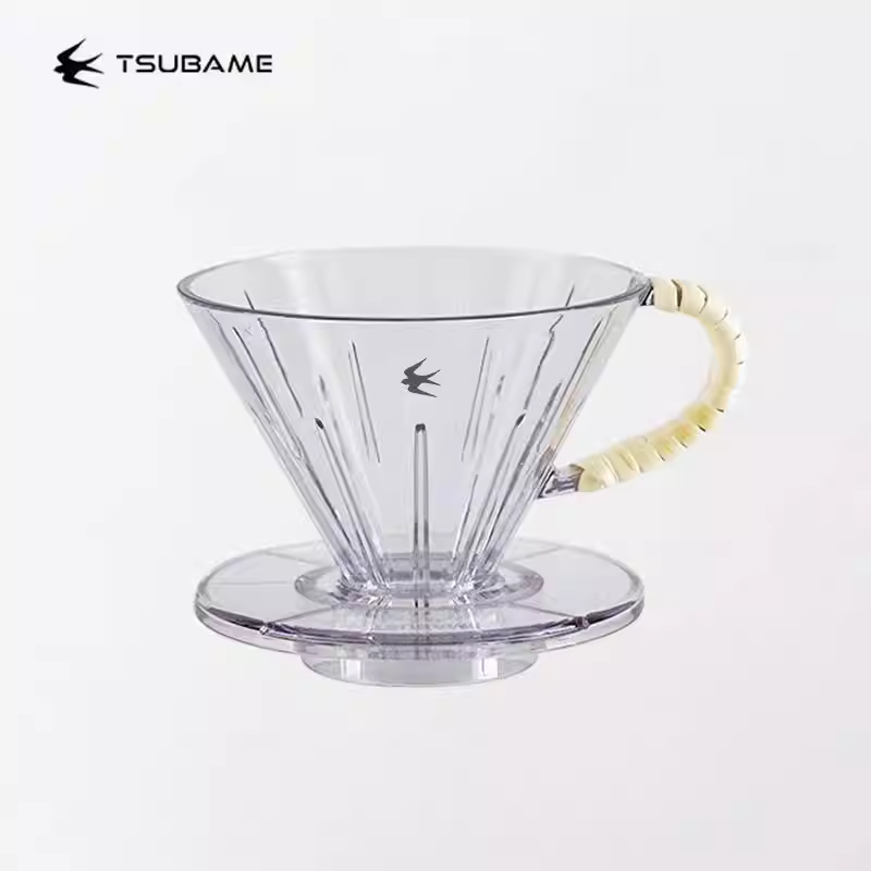 Cốc lọc cà phê thủ công Tsukame bằng mây V60 hình nón, phễu lọc nhựa, bình chia sẻ, cốc lọc nhỏ giọt