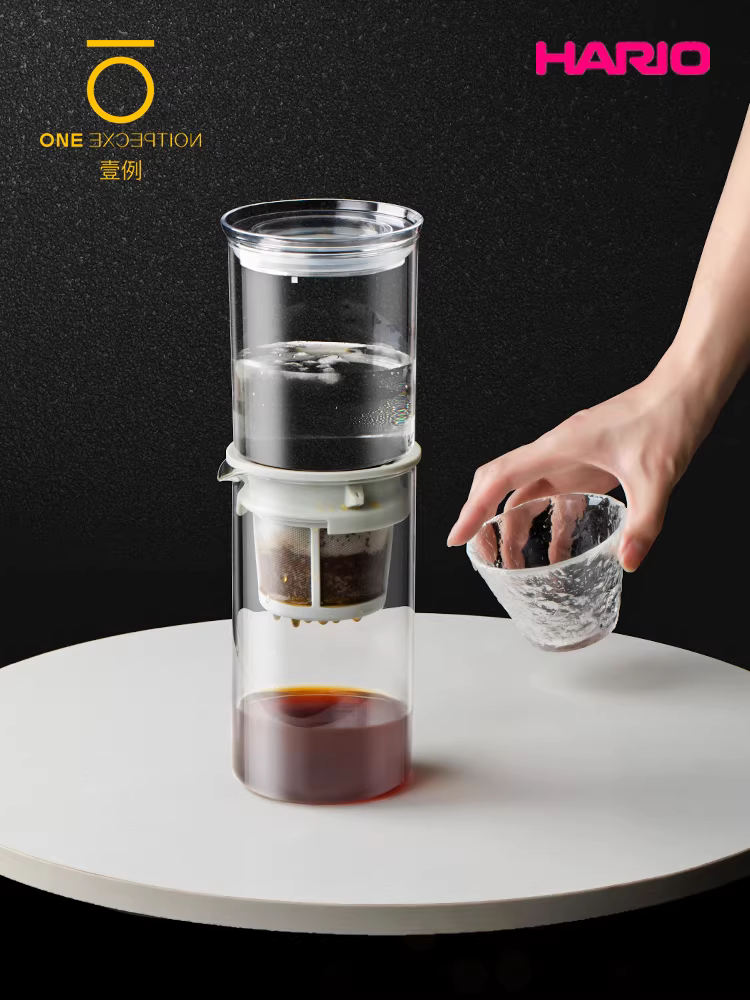 Bình pha cà phê đá HARIO Nhật Bản, pha cà phê trà lạnh, bình pha cà phê nhỏ giọt bằng thủy tinh chịu nhiệt, dùng trong gia đình, một mẫu WDD