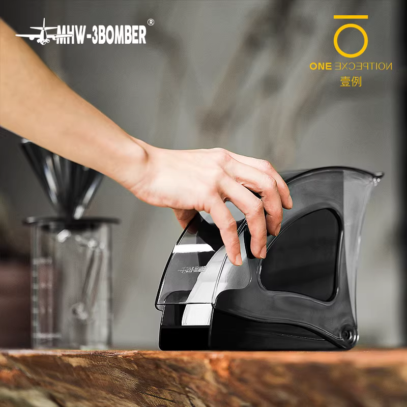 Hộp đựng giấy lọc Bomber MHW Hộp đựng giấy lọc cà phê pha bằng tay V60 Hộp đựng giấy lọc hình quạt Ốc hộp đựng giấy lọc hình quạt chống bụi