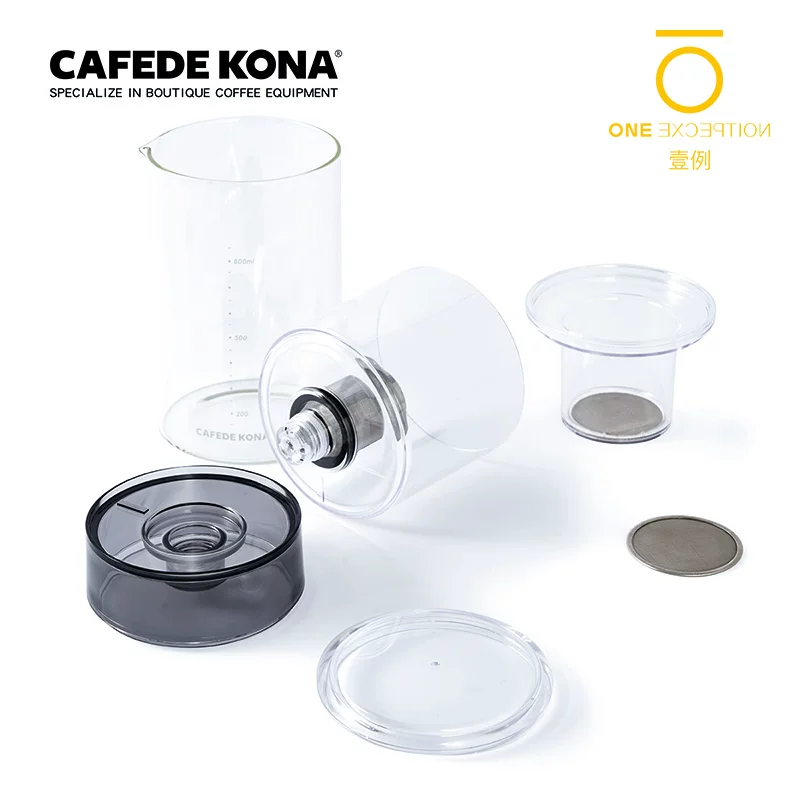 Bình pha cà phê đá CAFEDE KONA, bình pha nước đá lạnh, bình pha cà phê lạnh bằng thủy tinh, dụng cụ lọc cà phê gia dụng, bình pha trà đá lạnh, trà lạnh hero