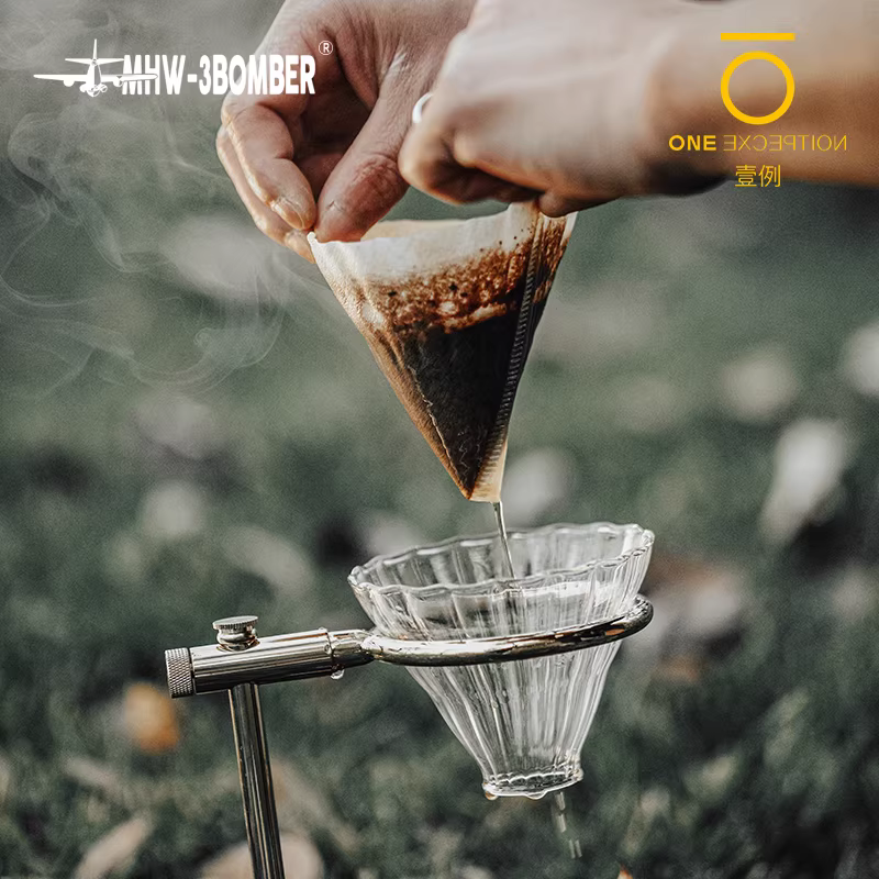 Giấy lọc cà phê hình nón V60 Bomber MHW, giấy lọc cà phê thủ công làm từ bột gỗ tẩy trắng, giấy lọc hình origami, giấy lọc Hero.