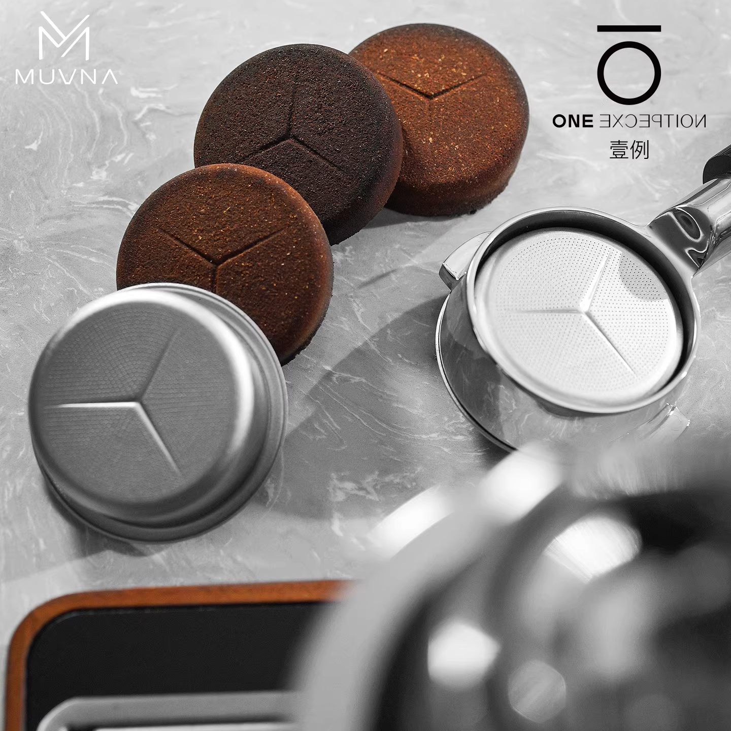 MUVNA Bát đựng bột titan Cà phê Ý Bát đựng bột chính xác 58mm Bộ lọc chiết kháng khuẩn Không mùi VST