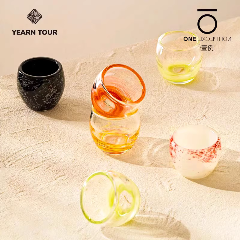 Brewista&YearnTour dòng sản phẩm đồng thương hiệu ly tròn nhỏ bằng thủy tinh sơn cát ly nếm cà phê ly chia sẻ