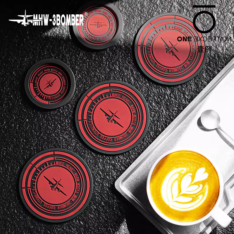 Tấm lót đa năng Bomber MHW, chất liệu bột, dùng để đựng búa, làm đế lót ly cà phê Ý, đế lót ấm pha cà phê Moka, chất liệu silicon cách nhiệt, chống bỏng