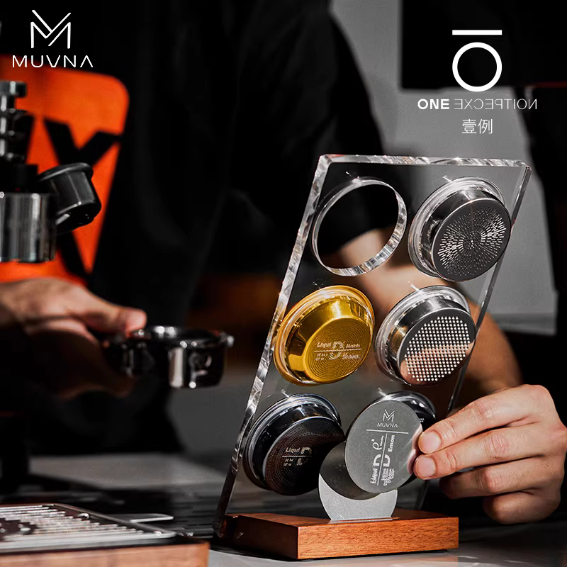Giá để bát đựng cà phê MUVNA kiểu Ý, có lưới ngăn nước phụ, giá để đồ ba chiều Fuguang