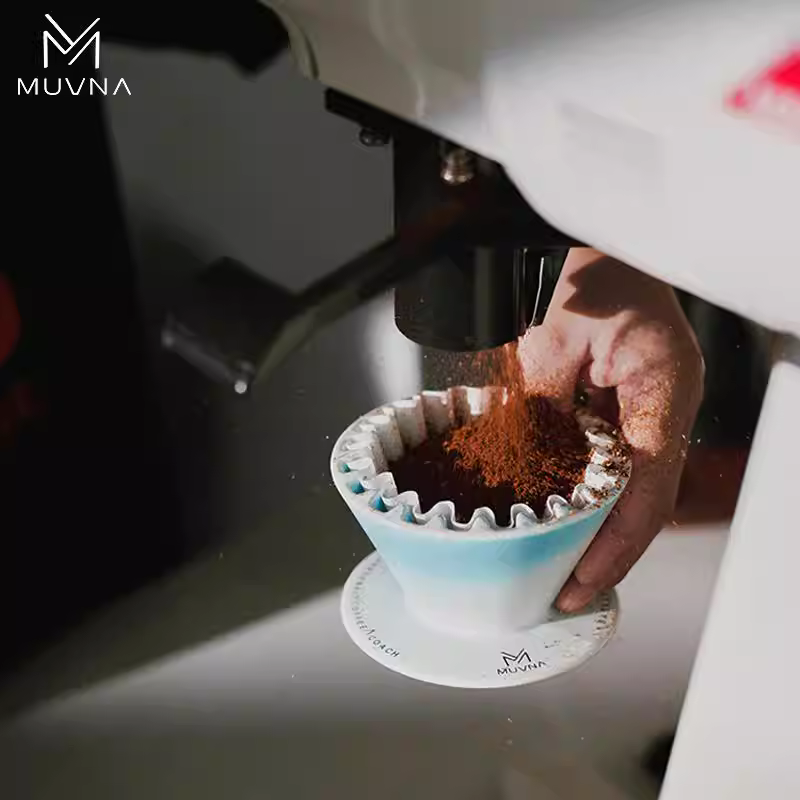 Cốc lọc cà phê gốm MUVNA, lọc cà phê thủ công, lọc hình sóng, cốc lọc một lỗ, chiết xuất nhiệt độ không đổi