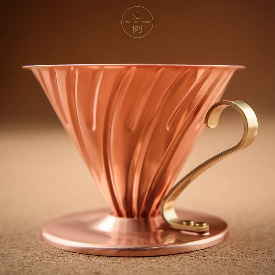 Cốc lọc cà phê HARIO kiểu Nhật V60/cốc lọc bằng đồng thau số 02 lỗ đơn VDP-02CP