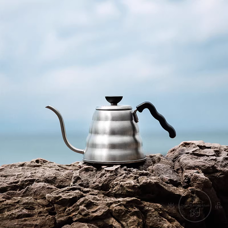 HARIO Nhật Bản Cà phê nguyên chất nhập khẩu chính hãng Pour Over Pot V60 Bình pha cà phê miệng hẹp bằng thép không gỉ VKB-100/120