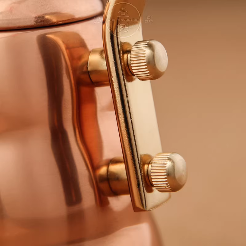 Ấm pha cà phê bằng đồng thau HARIO sản xuất tại Nhật Bản có vòi hẹp, bộ ấm pha cà phê dạng giọt nước V60, bộ lọc bằng đồng