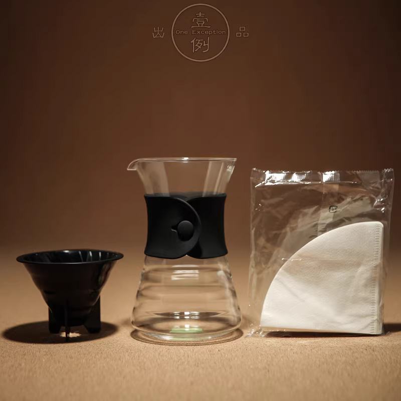 Bộ ấm pha cà phê HARIO Nhật Bản nhập khẩu chính hãng V60, bộ pha cà phê bằng kính VDD-02B, một bộ