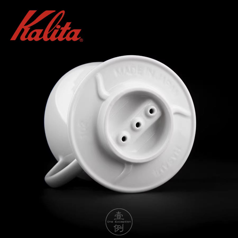 Bộ lọc cà phê gốm hình quạt HASAMI của Nhật Bản, màu trắng, dùng cho pha cà phê kiểu pour-over, mã 101/102