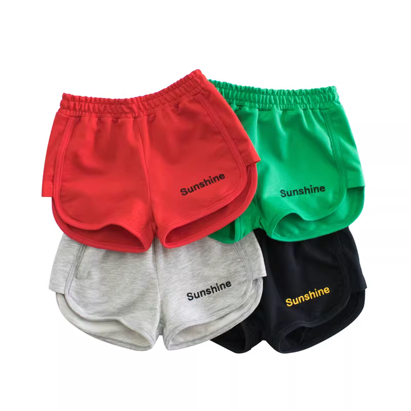 Quần short bé gái mặc mùa hè Áo khoác ngoài trẻ em quần dài đến đầu gối bằng cotton nguyên chất dành cho trẻ nhỏ quần dài thể thao mùa hè thường ngày kiểu dáng mỏng hợp thời trang