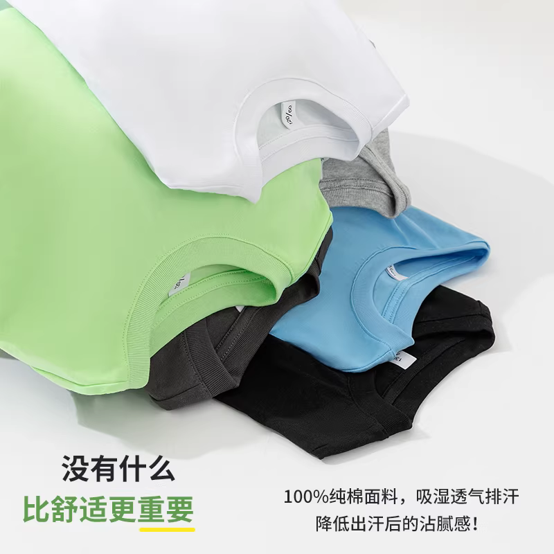 Áo gile cotton nguyên chất trẻ em hè 2025 mẫu mới, áo thun bé trai không tay thời trang, mát mẻ