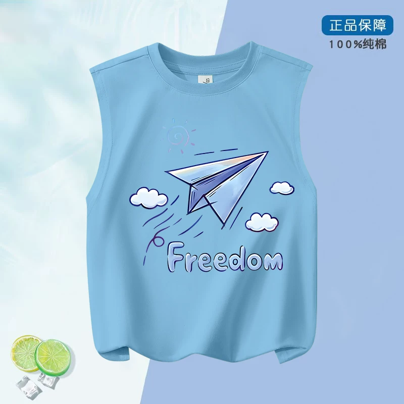Áo thun ngắn tay bé trai kiểu mới 2025, chất liệu cotton nguyên chất, dành cho bé trai lớn, mặc mùa hè, kiểu dáng đơn giản, áo lót nửa tay