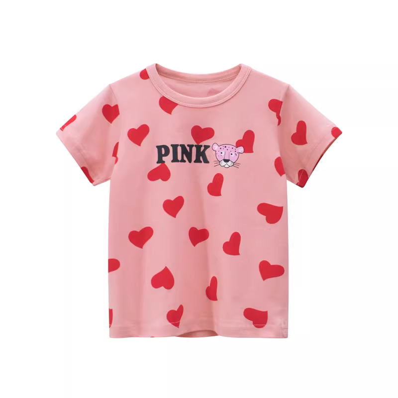 Áo lót bé gái, sản phẩm hè mới 2025, chất liệu cotton nguyên chất, áo thun bé mặc thường ngày, tay ngắn, kiểu áo nửa tay