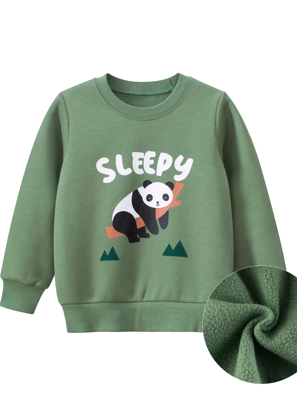 Áo len nỉ cổ tròn bé trai mùa xuân 2025, quần áo trẻ em mùa xuân đông mới, áo bé sơ sinh, áo bé tập đi, áo ấm dài tay