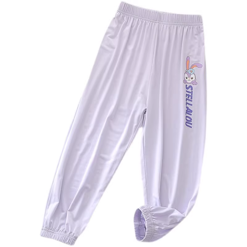 Quần chống muỗi modal cho bé gái mùa hè 2025 kiểu thỏ ngôi sao phong cách thể thao quần trẻ em kiểu dáng ngắn mỏng nhẹ