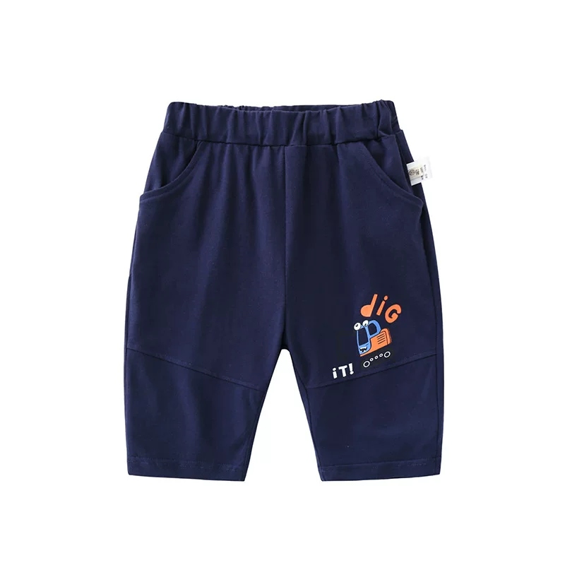 Quần đùi cotton thuần chất hè 2025 cho bé trai, quần capri kiểu Hàn Quốc, quần trẻ em thời trang, quần áo ngoài trẻ em