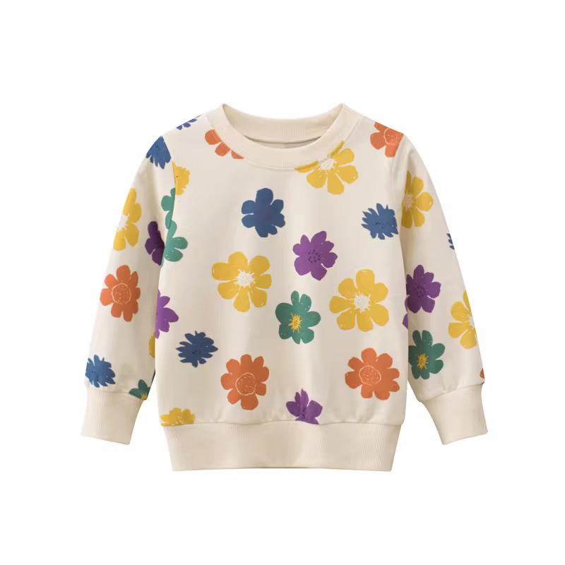 Áo thun cotton nguyên chất cho bé gái, bộ sưu tập xuân 2025 dành cho trẻ mới biết đi và bé gái nhỏ, áo khoác ngoài cổ tròn dễ thương, áo trẻ em thời trang.