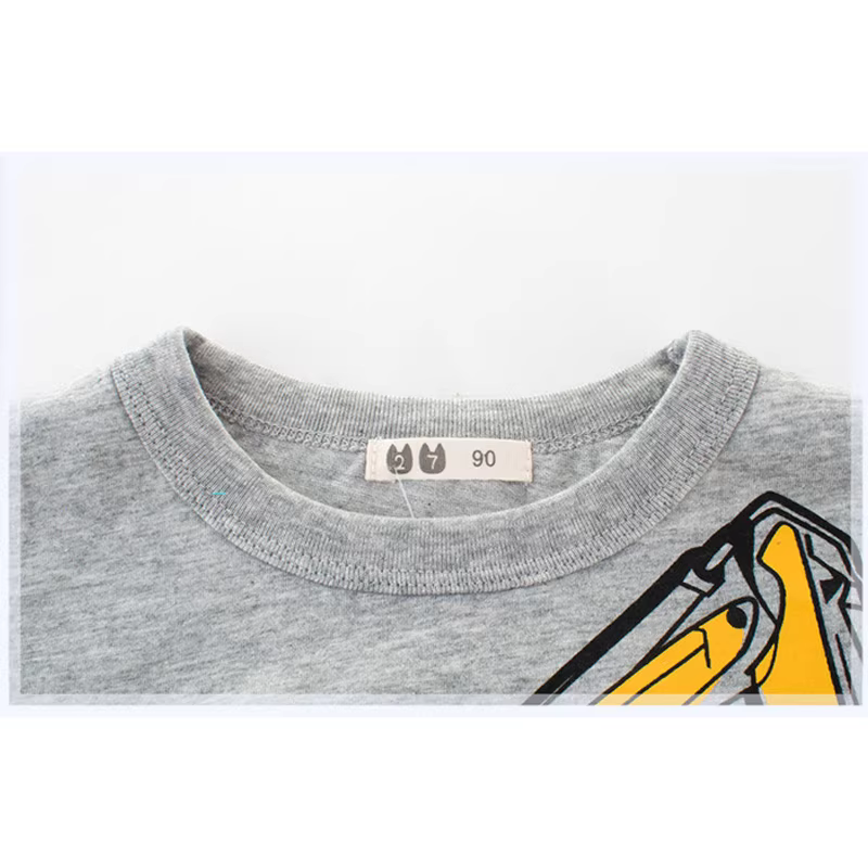 Áo thun bé trai tay ngắn chất cotton 100% kiểu Hàn Quốc hè 2025, áo lót in hình trẻ em