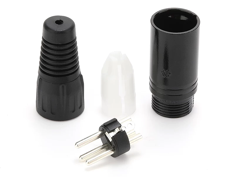 Sunrise 3 lõi mạ bạc XLR cắm âm thanh cân bằng đầu nối XLR ba chân ba lõi cáp tín hiệu cắm cáp micro