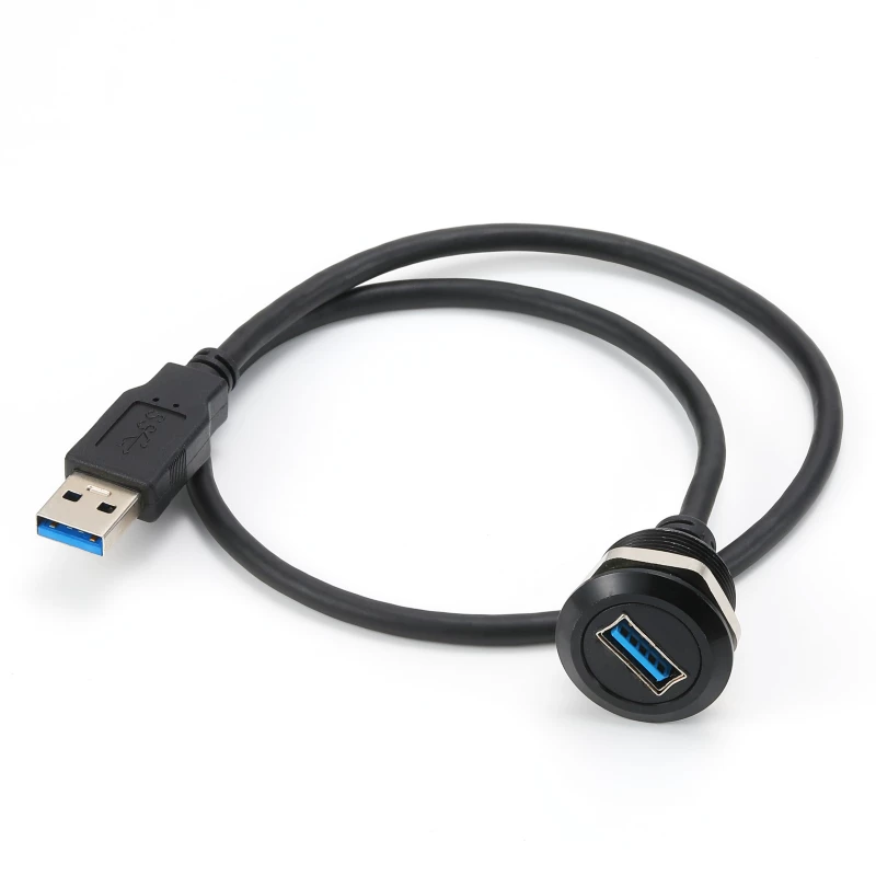 Giao diện USB loại D cài đặt cố định với cổng mạng RJ45 cáp nối dài dữ liệu khung máy mặt trước Typec DIY