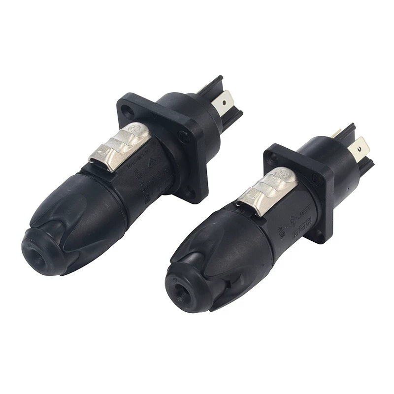 Ổ cắm điện hàng không ngoài trời chống nước Neutrik NAC3MPX-TOP, đèn moving head màn hình, âm thanh