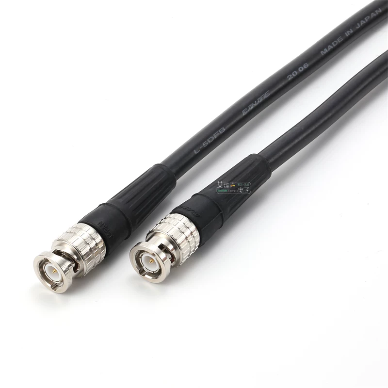 Cáp khuếch đại ăng-ten micro không dây đồng trục Jianamei 50 Ohm 5DFB 7, loại đầu nối BNC kiểu crimp Q9