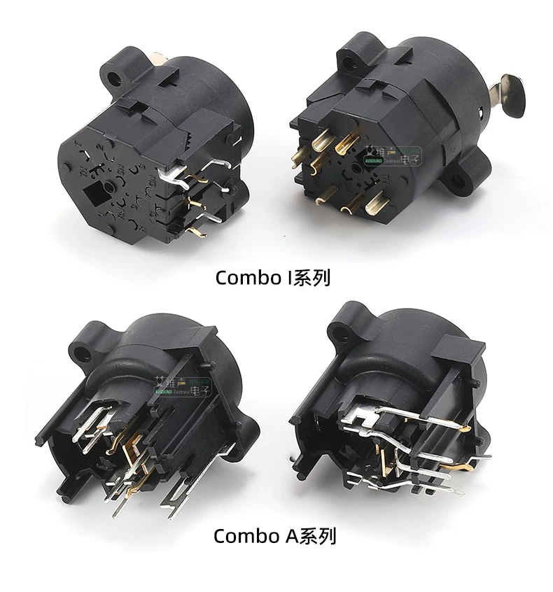 NEUTRIK NCJ6FA-V XLR 6.35 TRS kết hợp ổ cắm PCB đa năng ổ cắm cái kết hợp