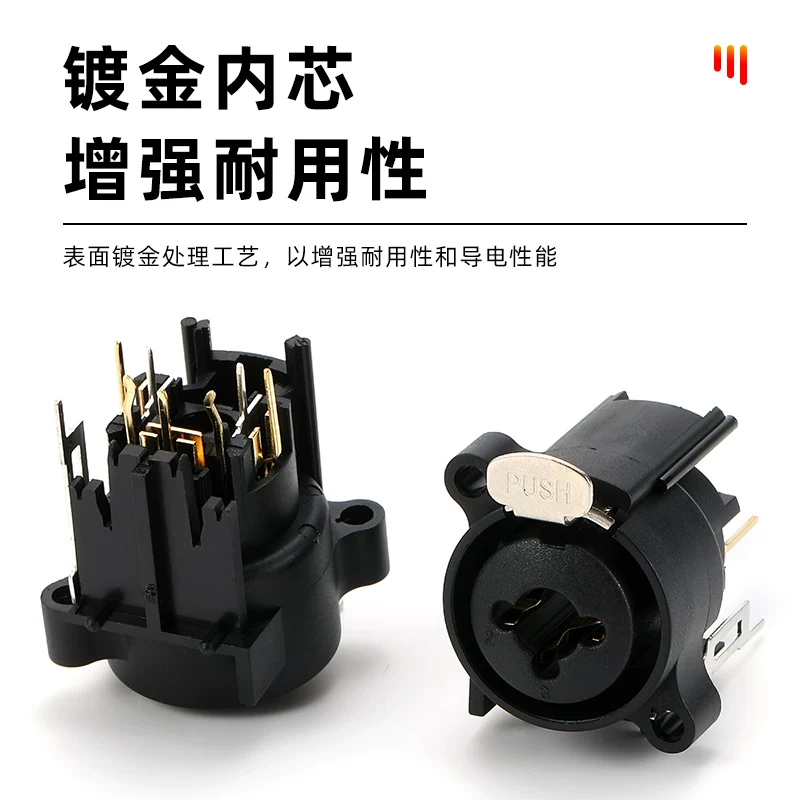 AVSSZ kết hợp ổ cắm âm thanh đa năng kết hợp đầu nối XLR nữ kết hợp giao diện micro 6,5mm bảng mạch hàn PCB