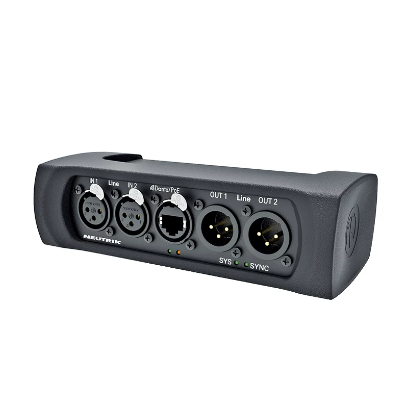 Hộp giao diện mạng âm thanh Neutrik I/O, truyền dẫn DANTE, NA2-IO-DLINE, tín hiệu analog XLR, DPRO