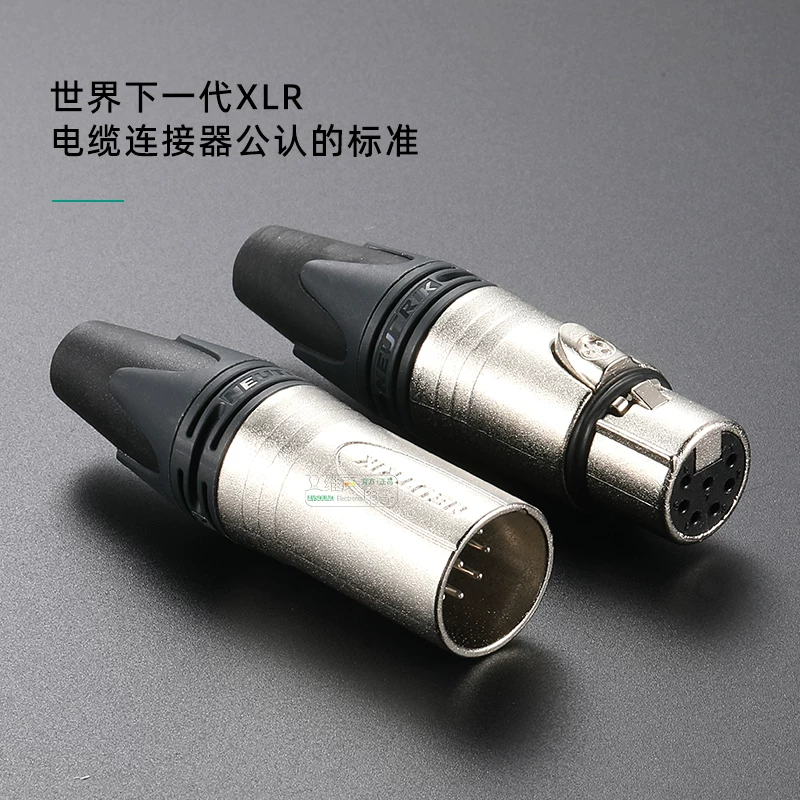 Đầu nối NEUTRIK XLR nam và nữ bảy lõi lắp đặt kỹ thuật hàn đầu nối mạ bạc NC7FXX