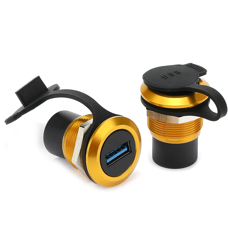 Mô-đun truyền dẫn cáp dữ liệu hình tròn lỗ tròn 22mm nối dài tới ổ cắm mạng USB3.0 điện thoại di động TYPE-C