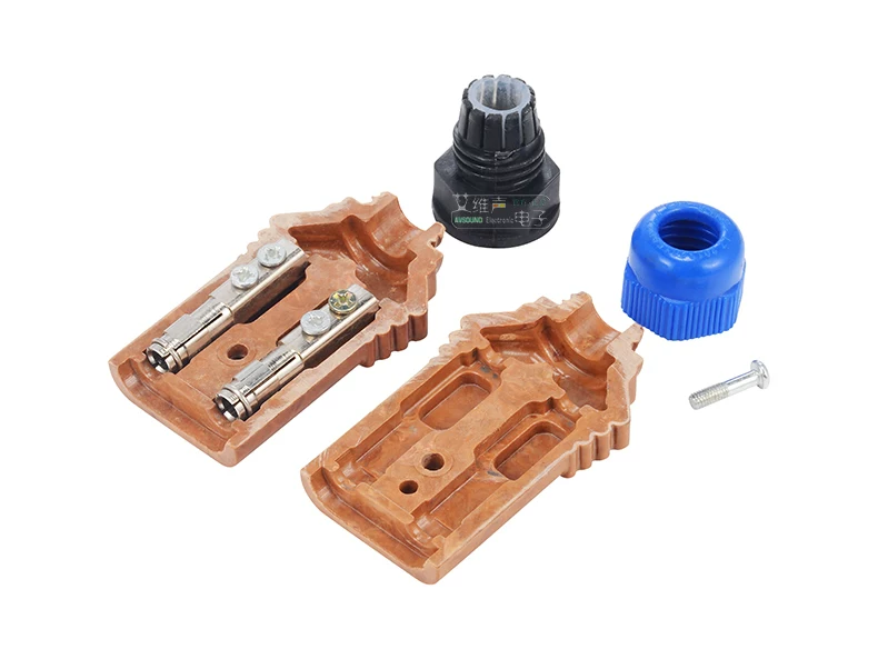 Ổ cắm đèn bằng nhựa mới của Xia Run, phích cắm bằng nhựa Bakelite, phích cắm hộp silicon bằng gỗ điện, bộ hình vuông, phích cắm 10A, chống bụi và chống thấm nước.
