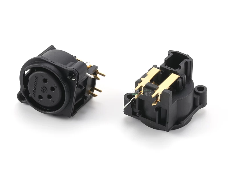 NEUTRIK NC4FAH-0 đầu nối đầu ra cáp tai nghe PCB ngang cân bằng bốn lõi XLR